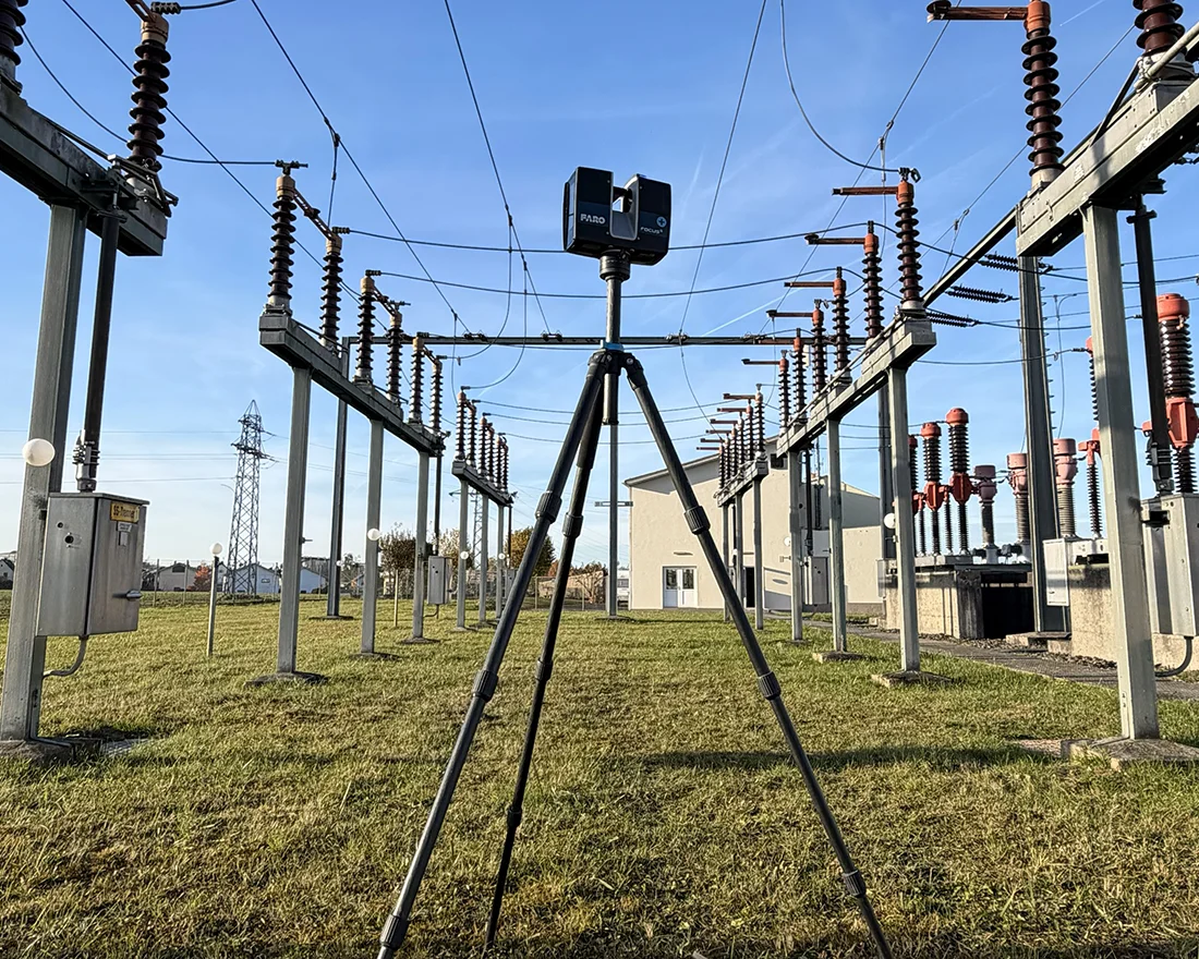 3D-Laserscan eines Kraftwerks, Energieanlage
