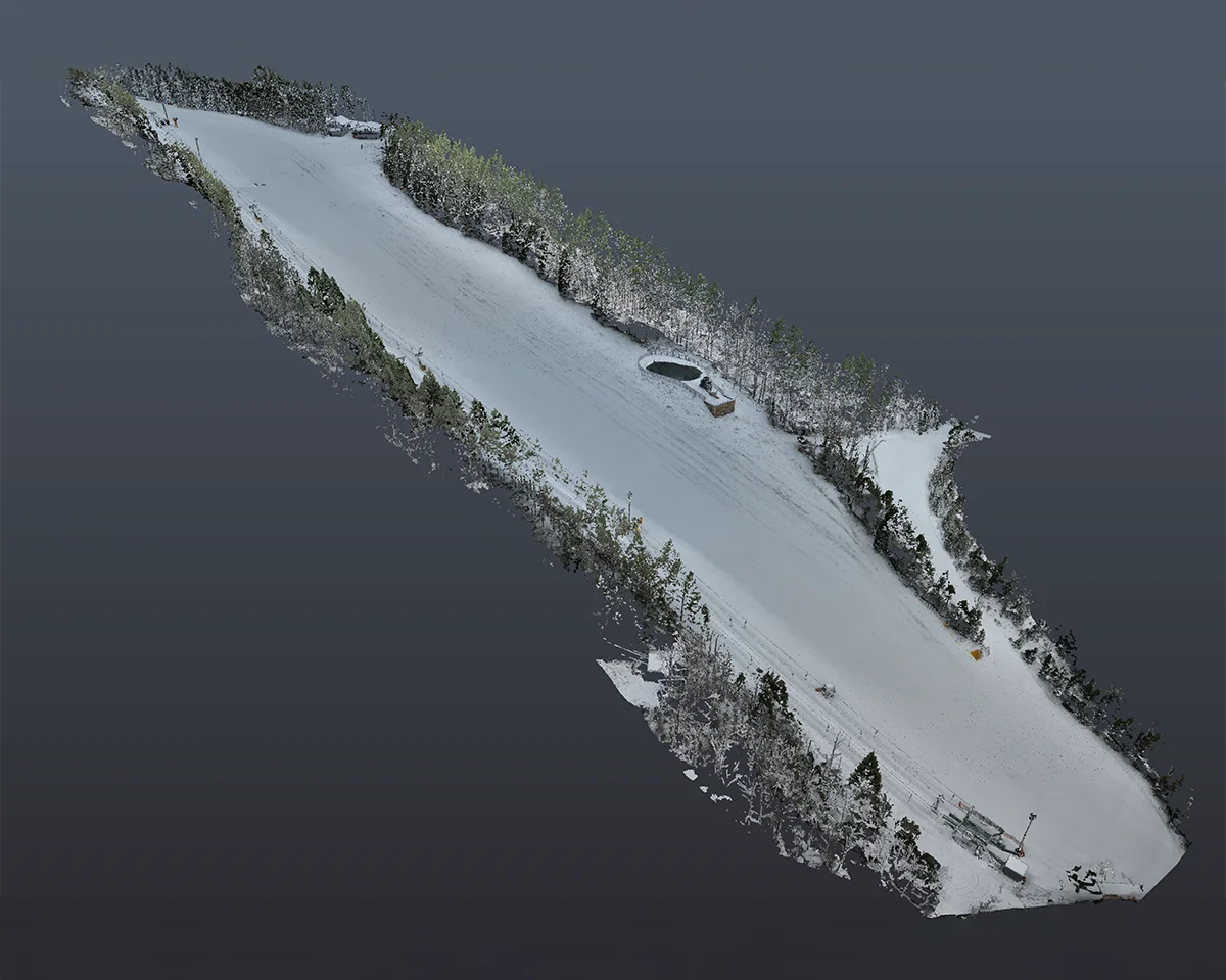 Industrielle Drohnenanwendungen (UAS) im Skigebiet